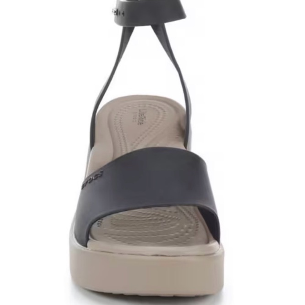 CROCS Women's Black and Tan Sandals